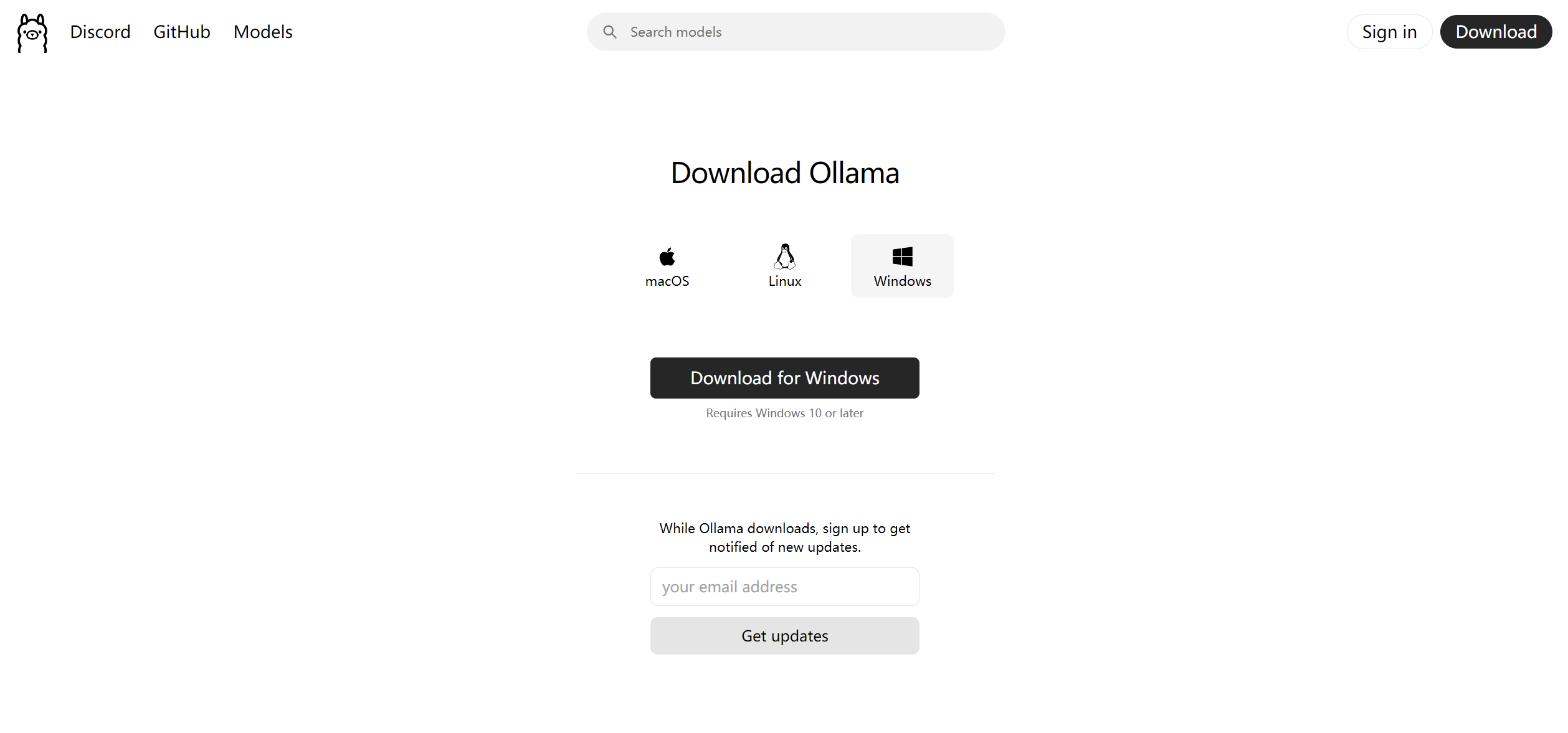 Ollama官网
